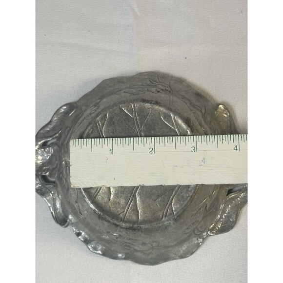 Arthur Court Bunny Rabbit Pewter Serving Bowl Dish Easter Nut Candy Vtg 7"w - Picture 5 of 10
